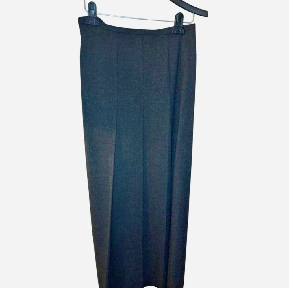 Vintage Comme Ca Du Mode Fully Lined Pleated Wool Maxi Skirt/Mint Condition